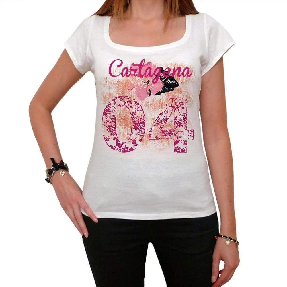 04, Cartagena, Women's Short Sleeve Round Neck T-shirt 00008