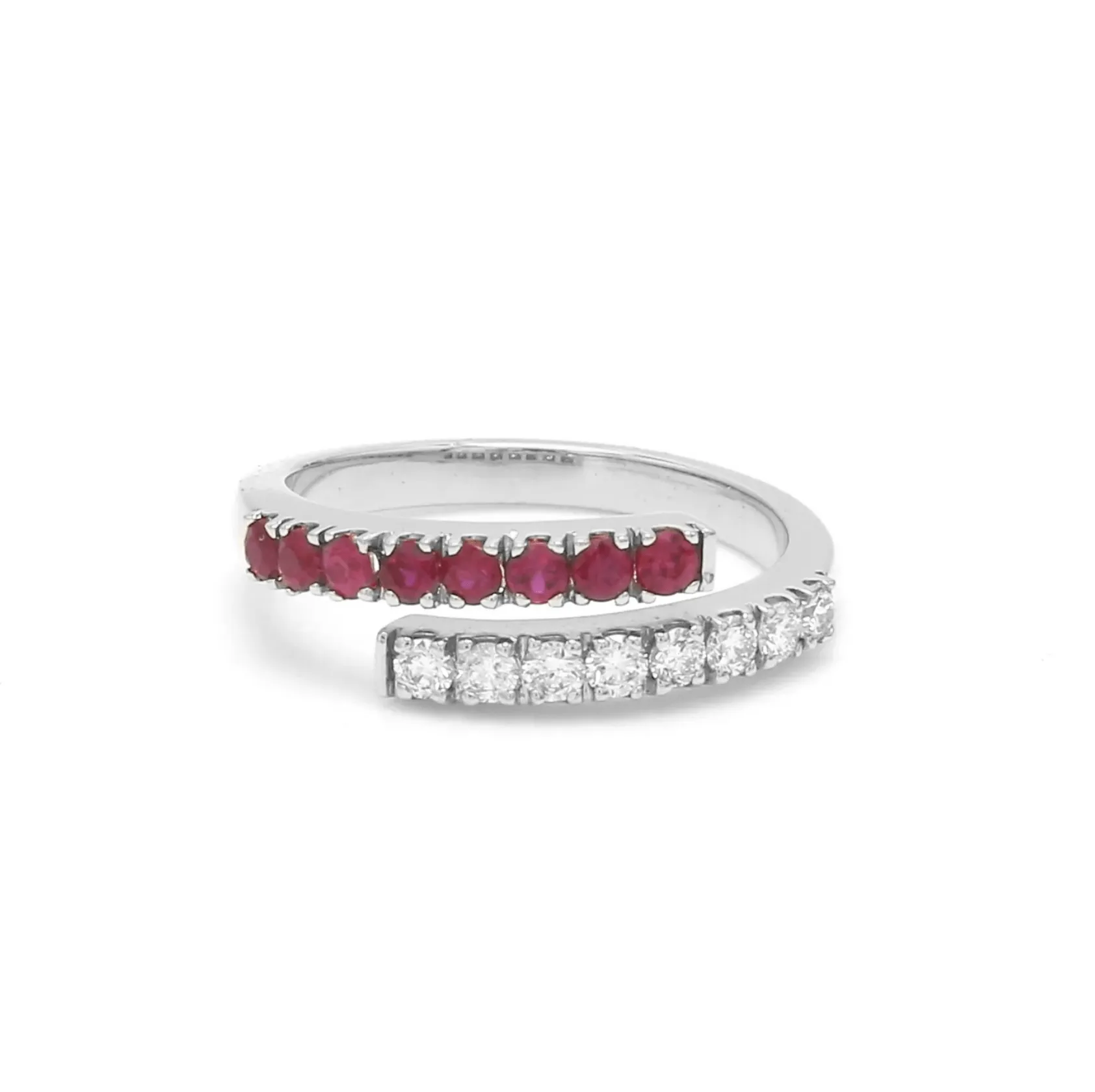 14K & 18K Ruby & Diamond Wrap Ring