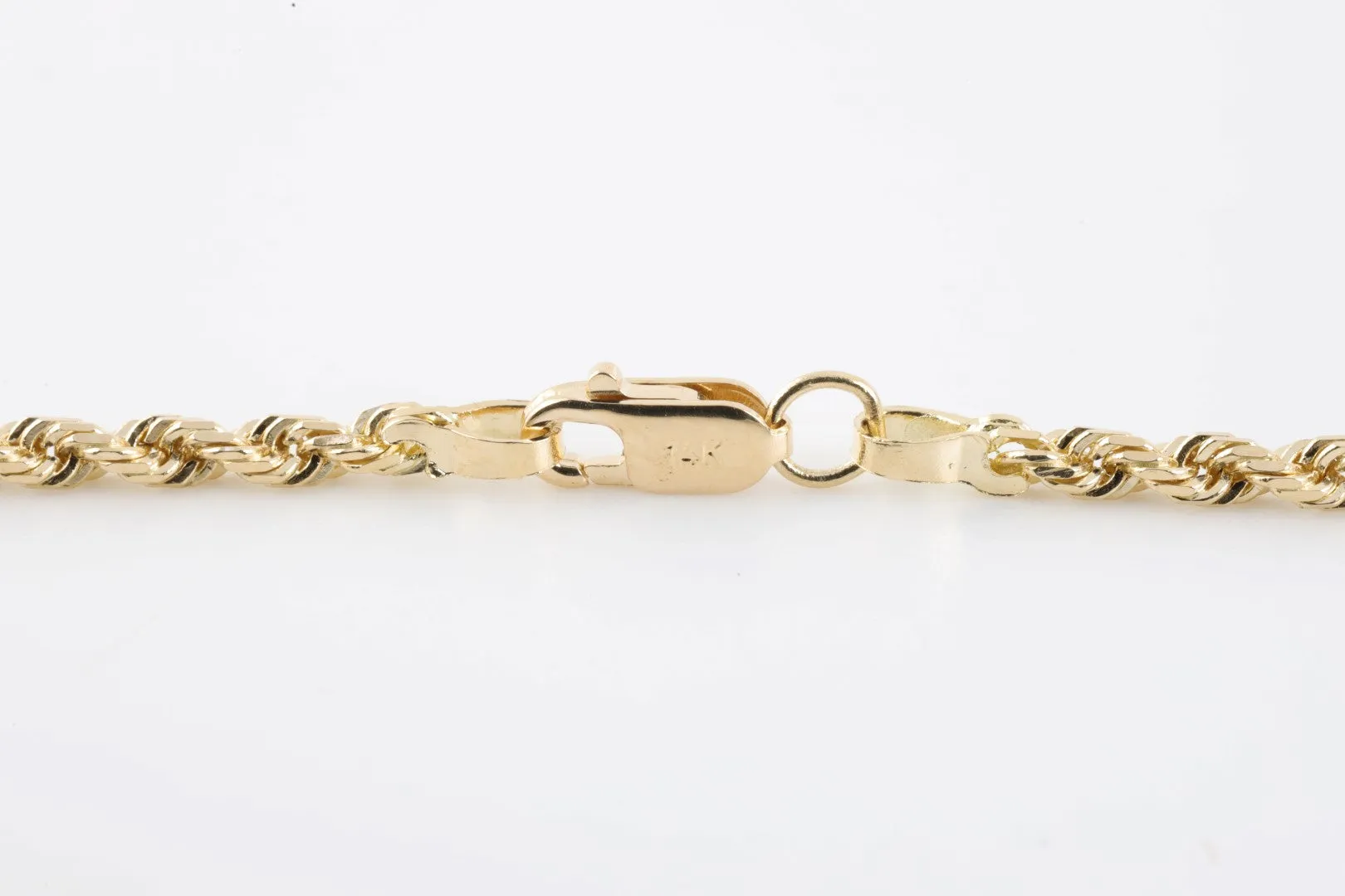 24" 14k Yellow Gold Rope Chain (11.12g.)