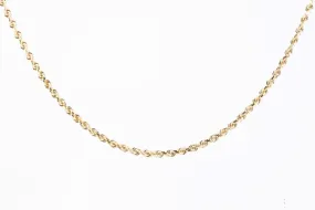 24" 14k Yellow Gold Rope Chain (11.12g.)