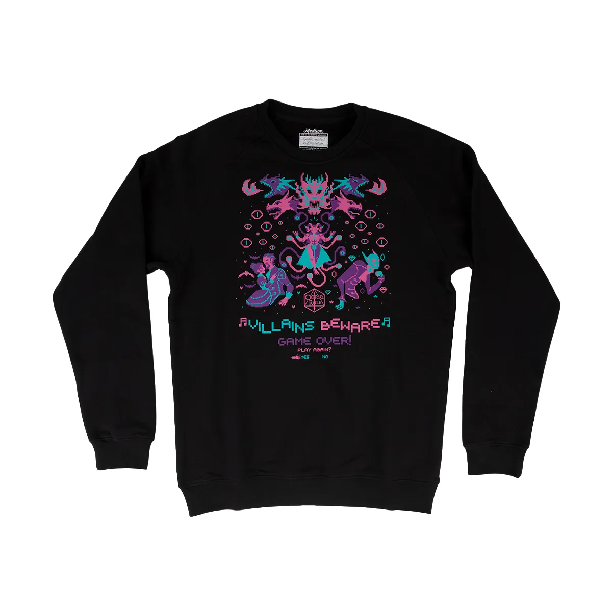 8-Bit Villains Crewneck Sweatshirt