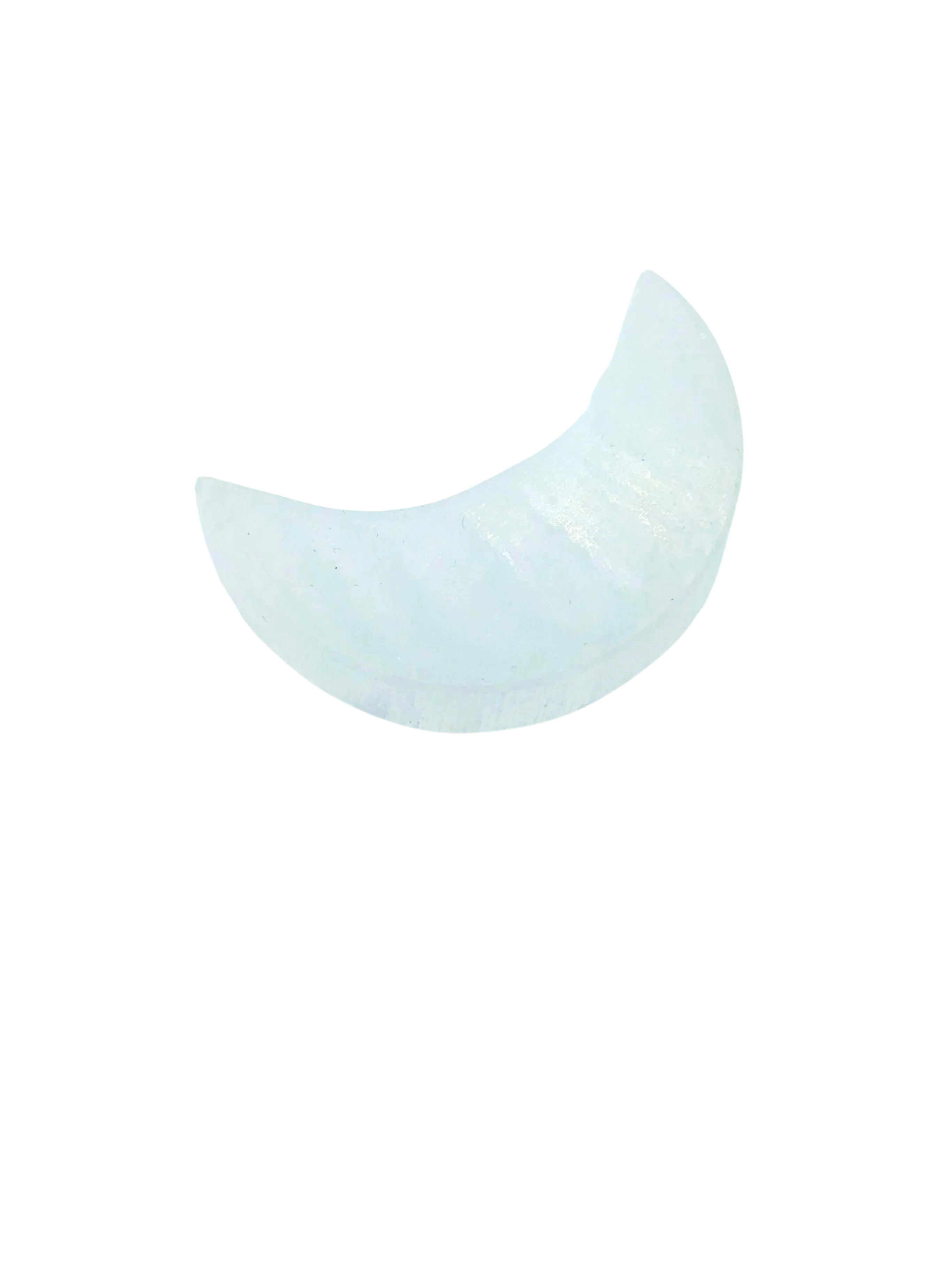 A Crescent Moon Selenite Charger