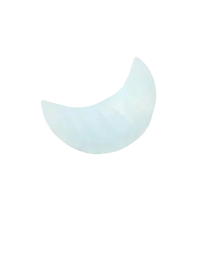 A Crescent Moon Selenite Charger