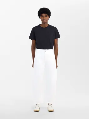 Akerman Denim Pant in Optic White