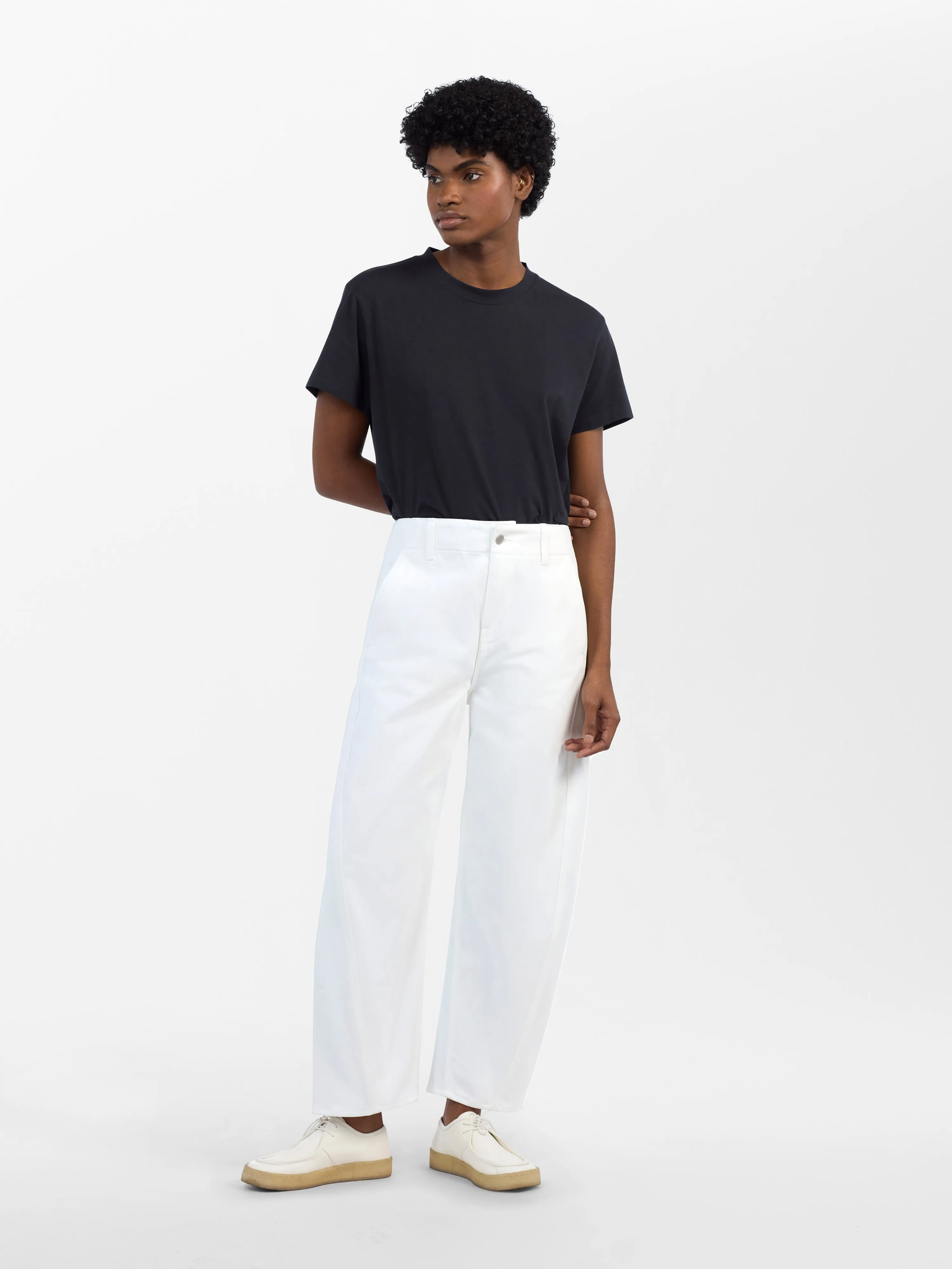 Akerman Denim Pant in Optic White