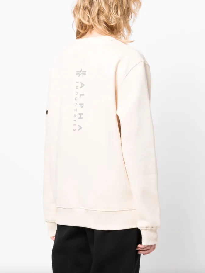 Alpha Industries embrioidered logo cotton sweatshirt