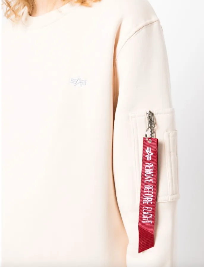 Alpha Industries embrioidered logo cotton sweatshirt