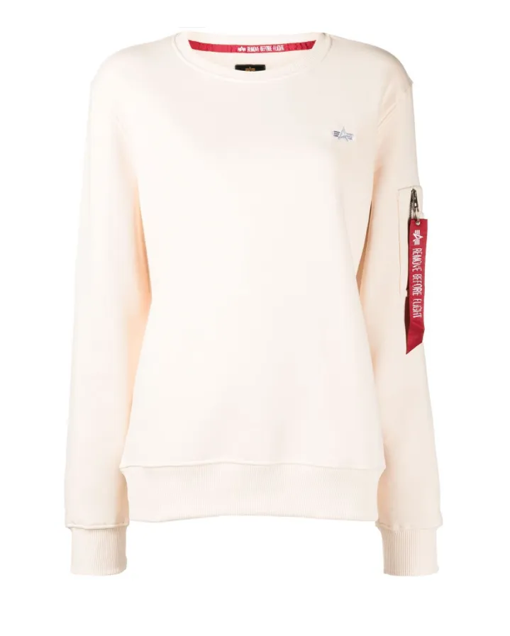 Alpha Industries embrioidered logo cotton sweatshirt