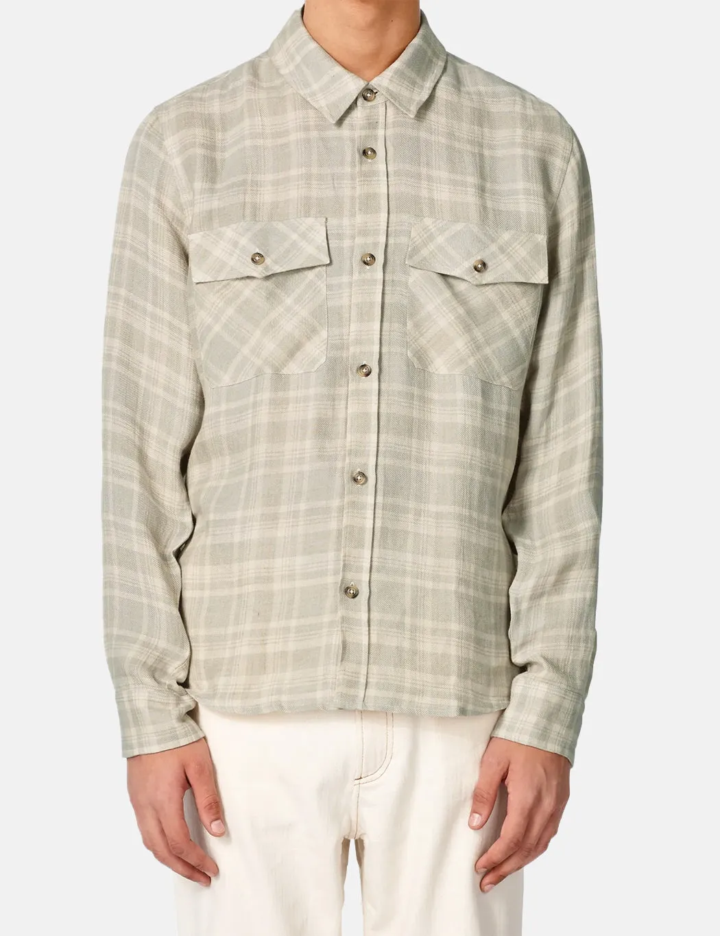 A.P.C. Conrad Check Overshirt - Chalk