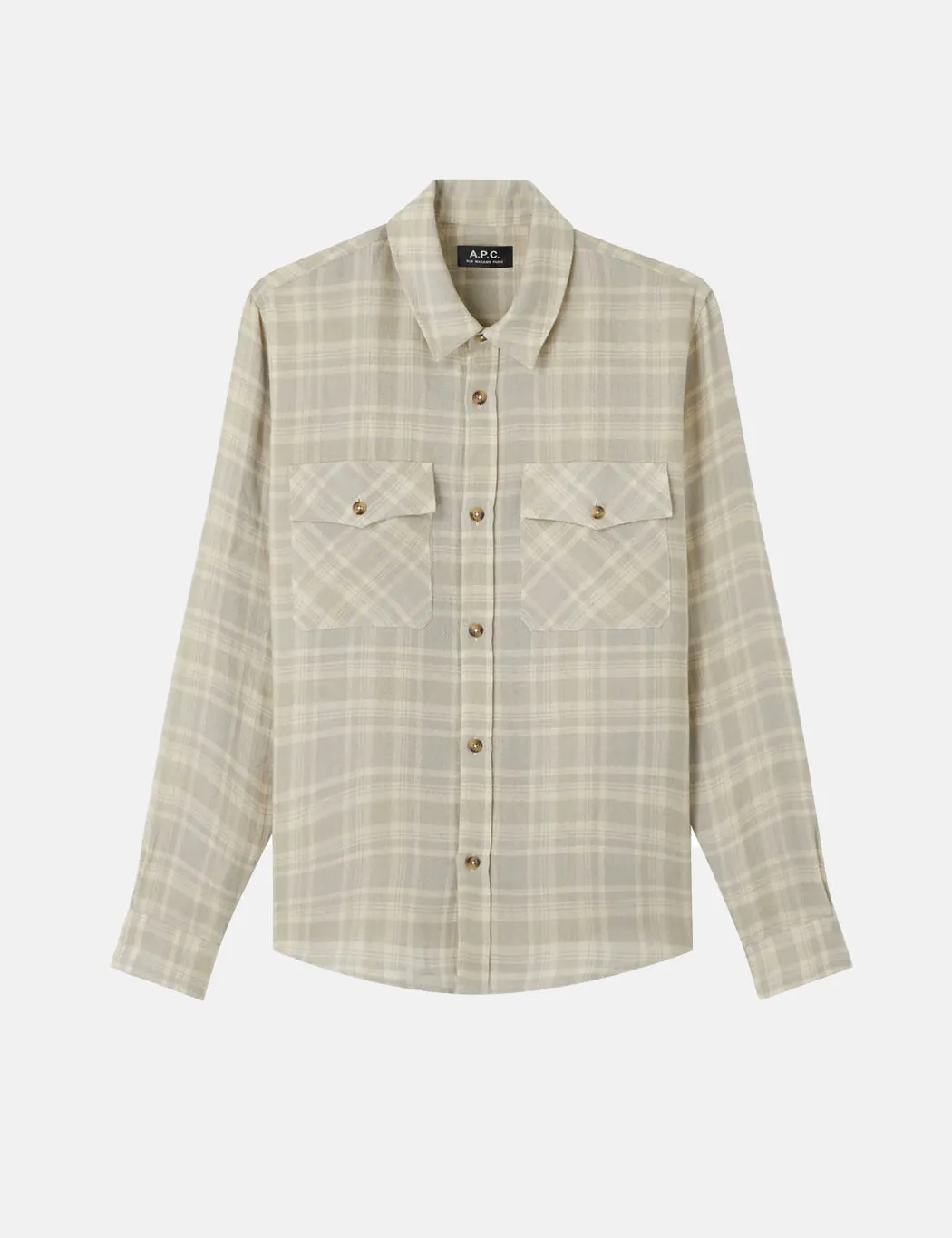 A.P.C. Conrad Check Overshirt - Chalk