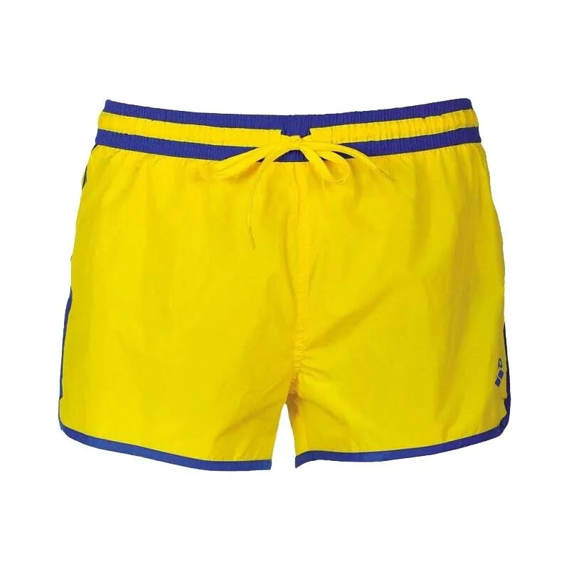 Arena men's boxer swimsuit Fundamentals Borders 40519537 yellow-blue