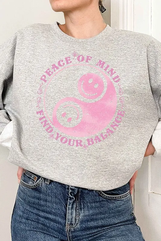 BALANCE OF SMILEY GRAPHIC SWEATSHIRT