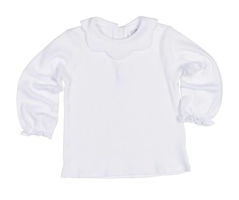 Basic Ruffle Neck L/S Tee Child Florence Eiseman