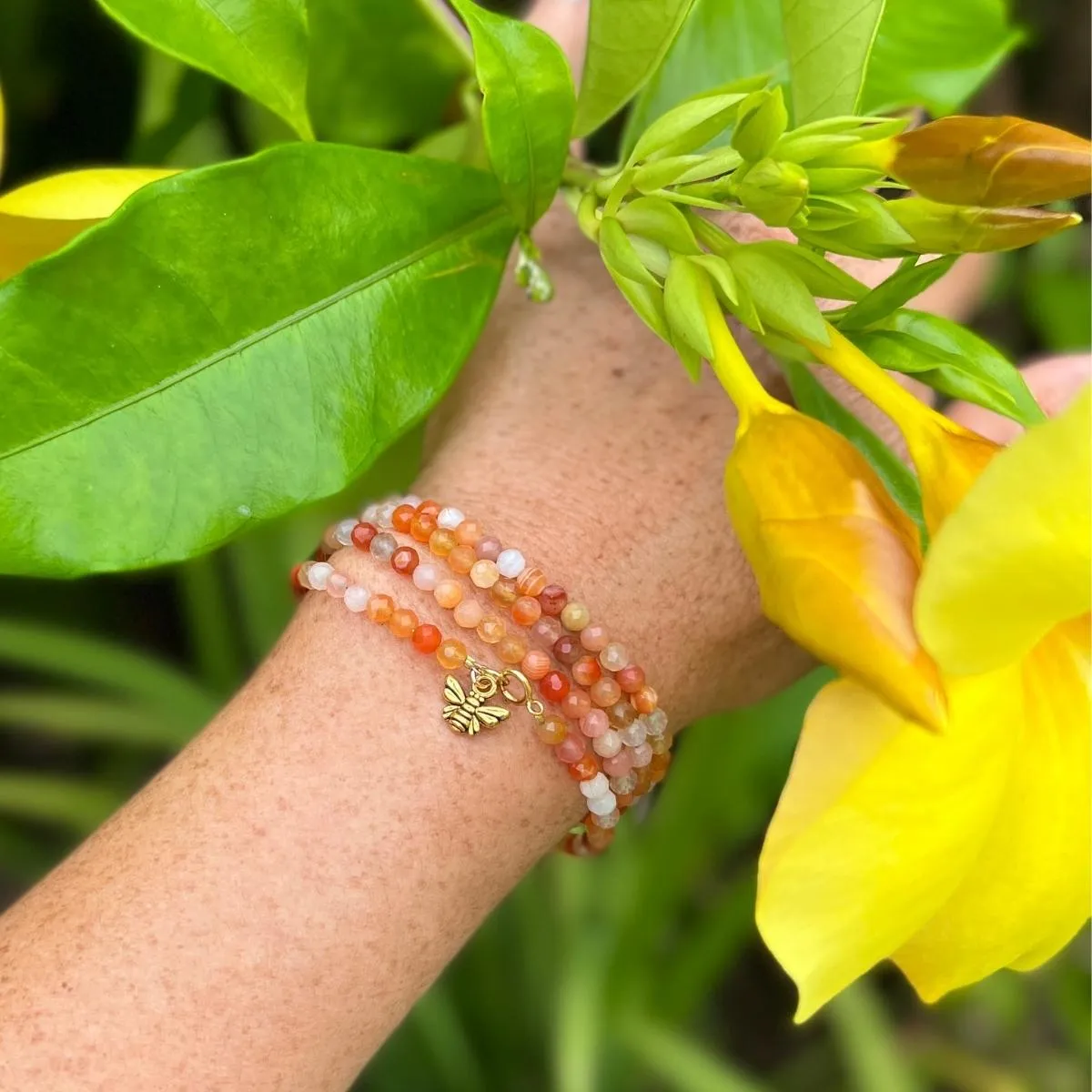 Bee Happy Wrap Bracelet