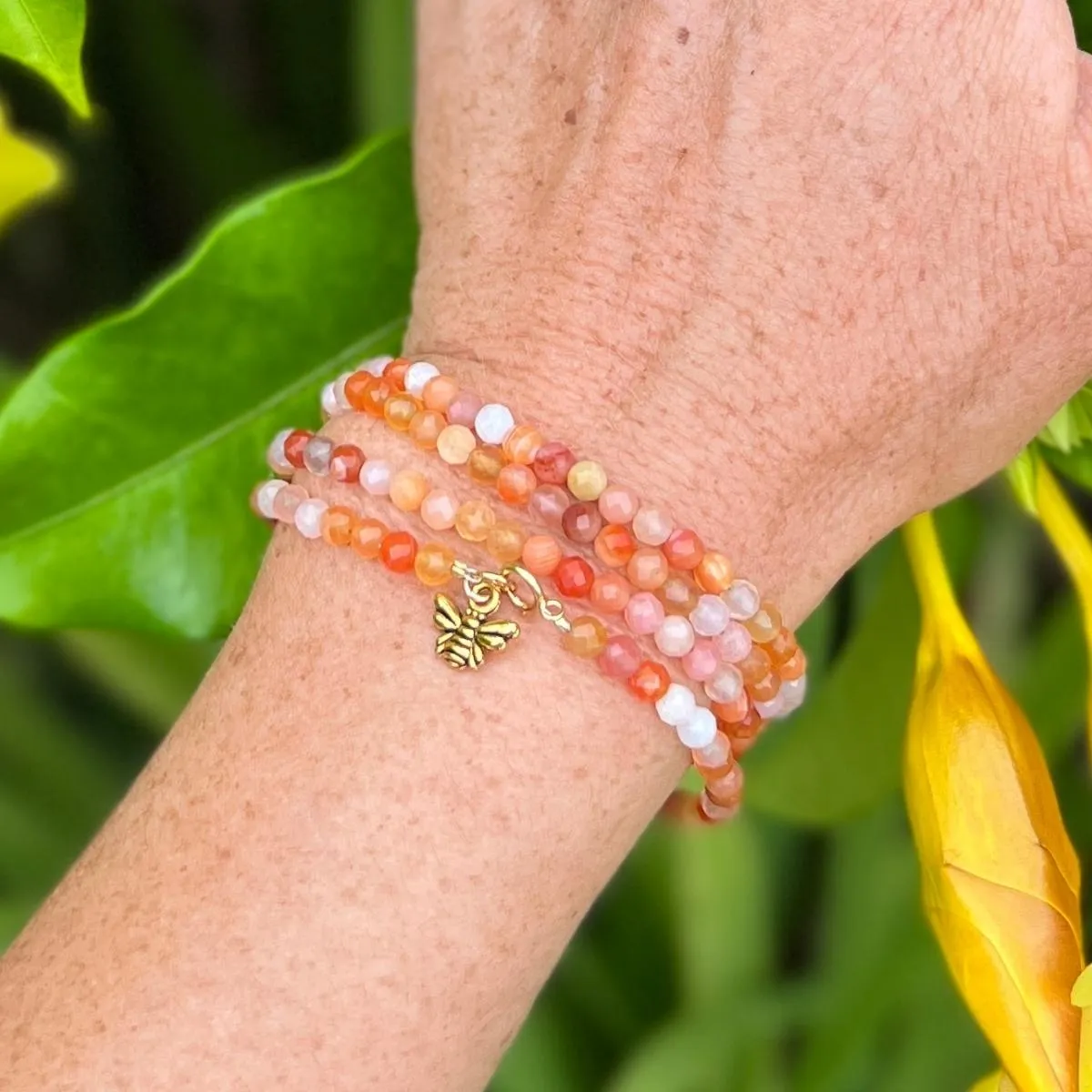 Bee Happy Wrap Bracelet