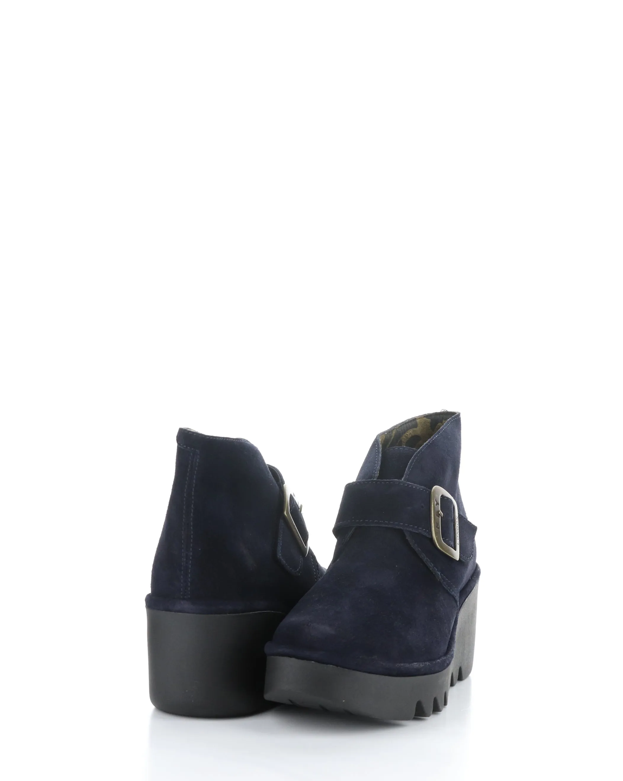 BIRT397FLY 006 NAVY Round Toe Boots