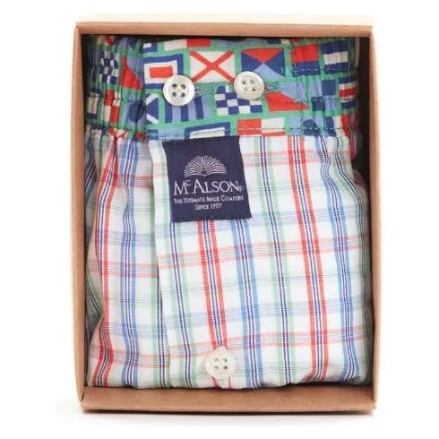 BOXER SHORT Checkered multicolour green