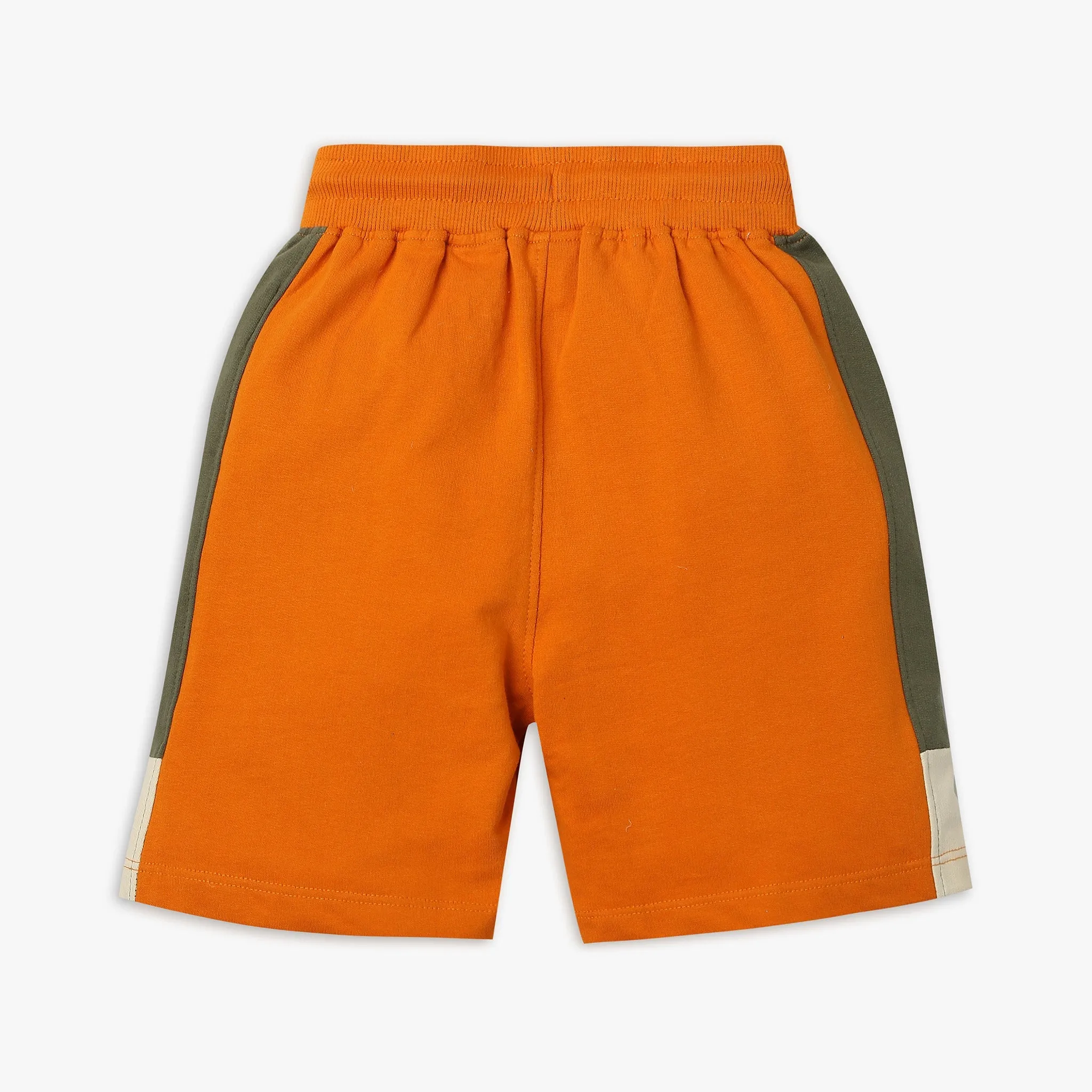 Boy's Regular Fit Solid Mid Rise Shorts