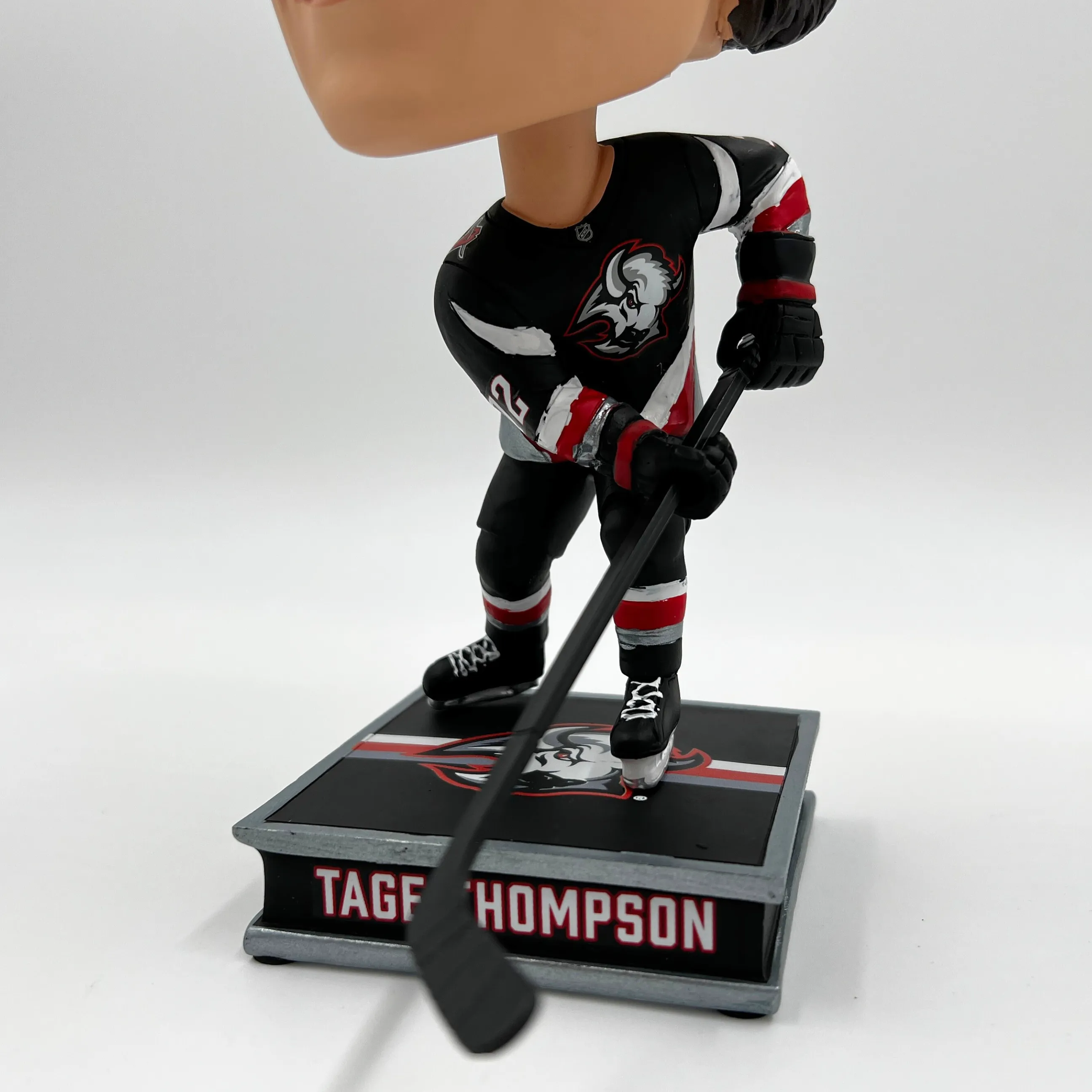 Buffalo Sabres Tage Thompson Black & Red Jersey Big Heads Bobble Head