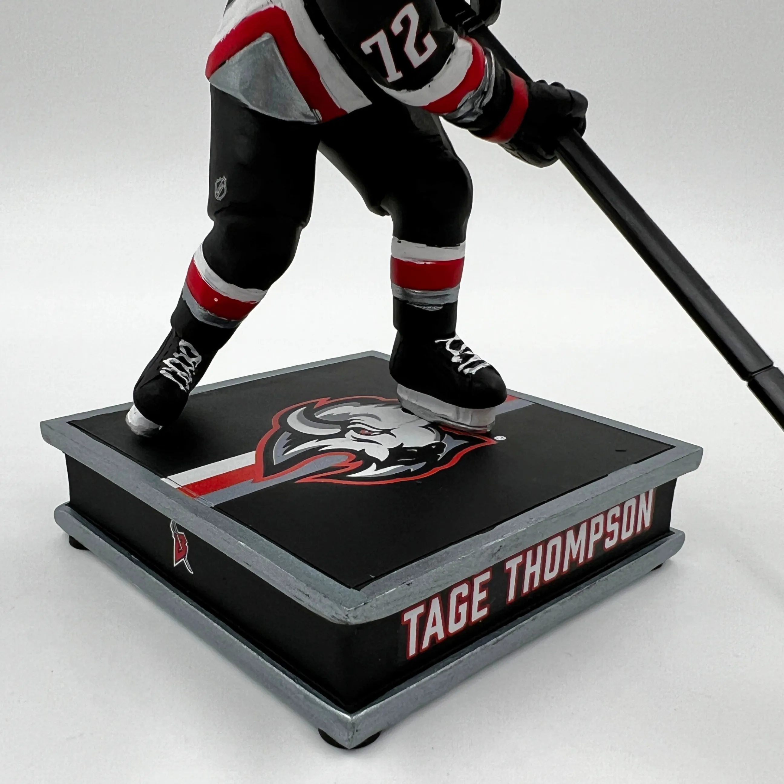 Buffalo Sabres Tage Thompson Black & Red Jersey Big Heads Bobble Head