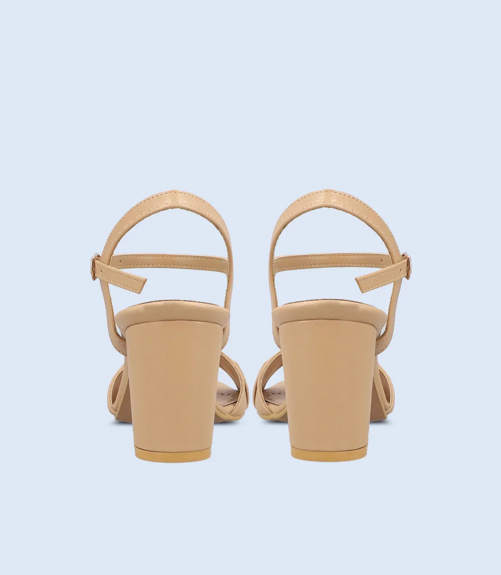 BW9535-TAN-Women Sandal Heel