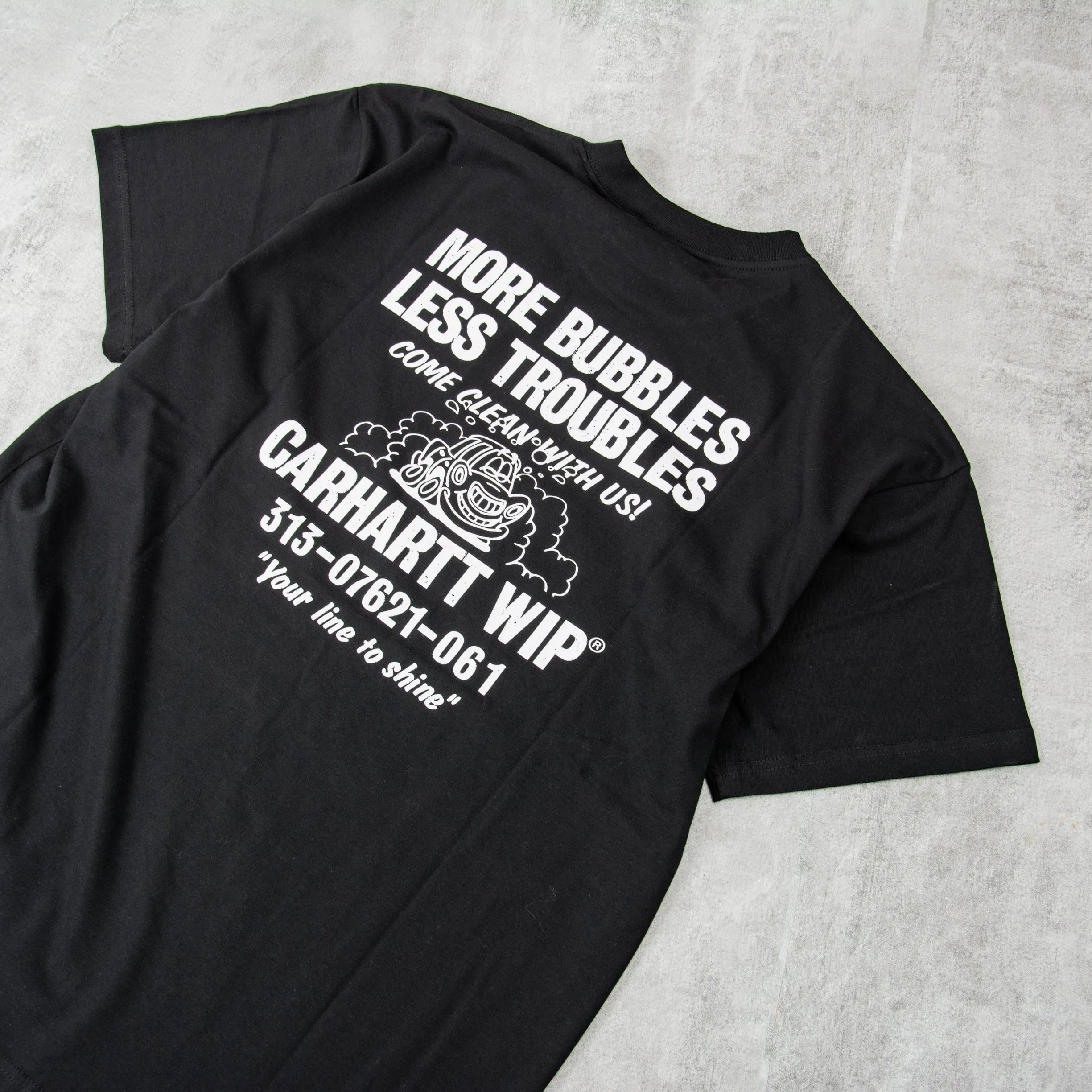 Carhartt WIP Less Troubles Tee - Black / White