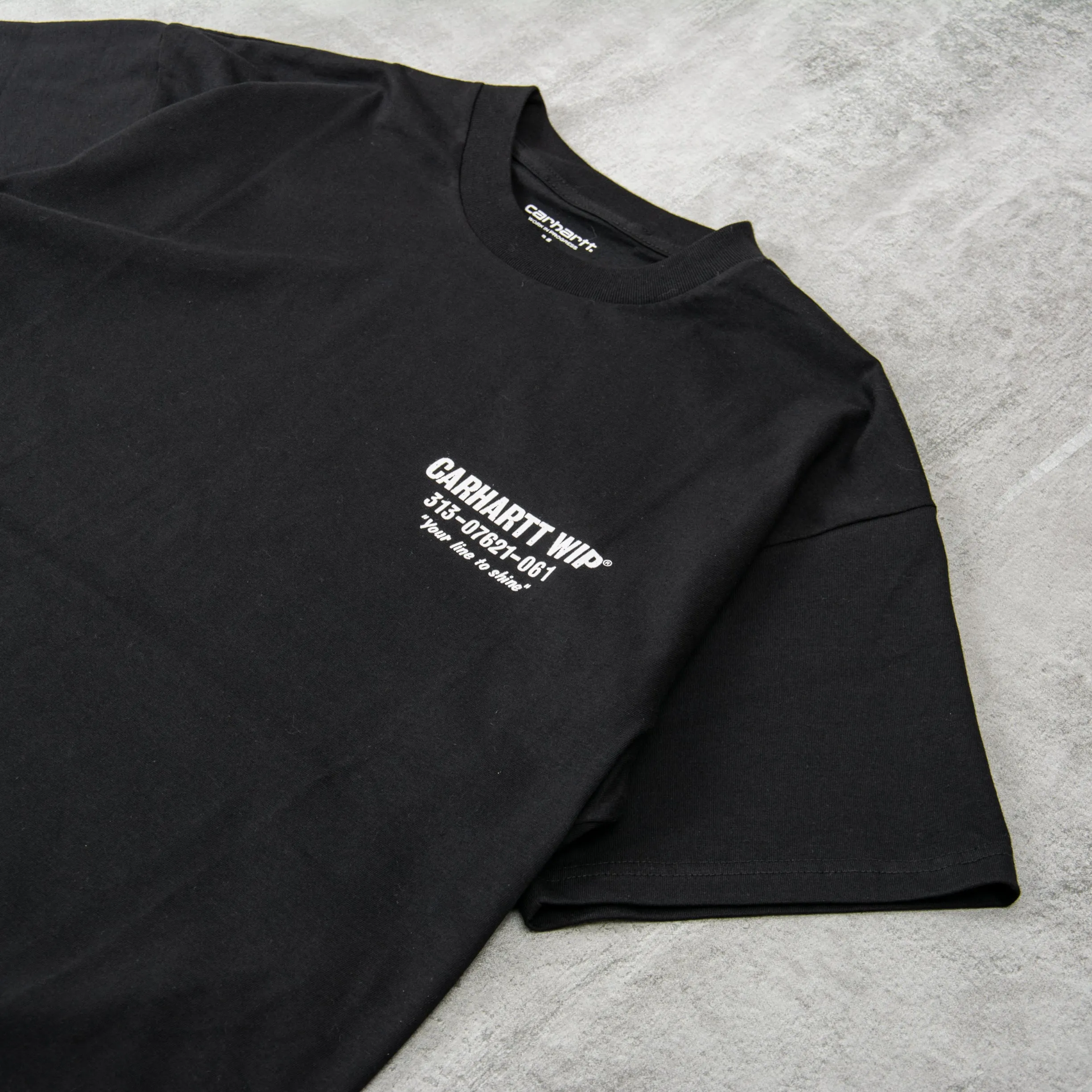 Carhartt WIP Less Troubles Tee - Black / White