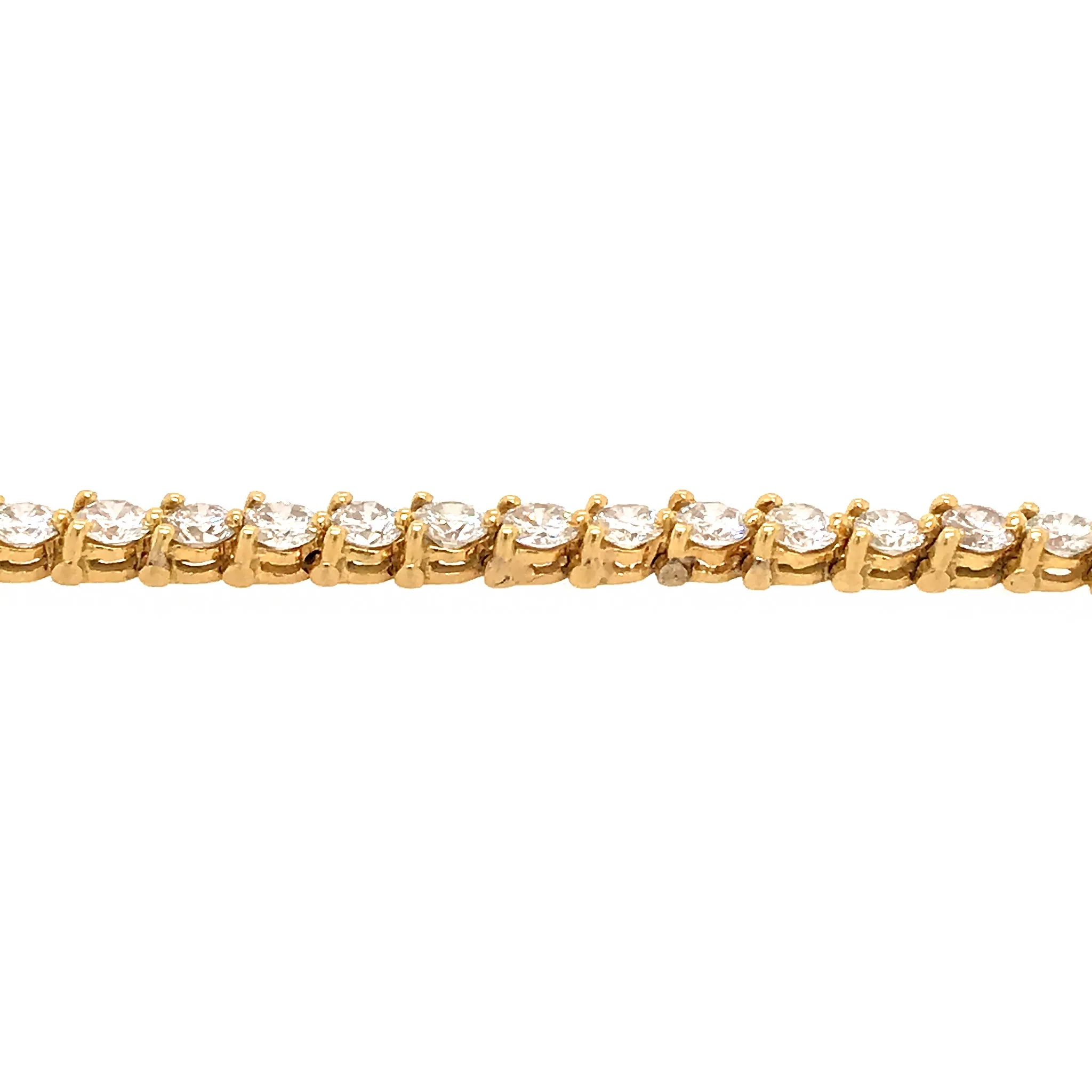 Classic Round Diamond Tennis Bracelet in 18k Gold