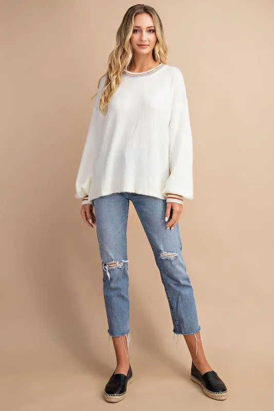 Cozy Up Sweater in Ivory