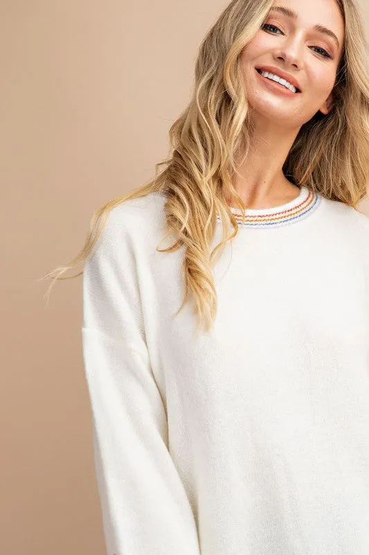 Cozy Up Sweater in Ivory