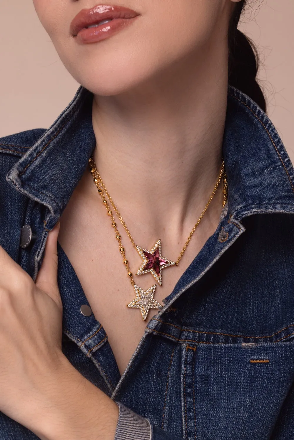 Diamond Kite Star Necklace