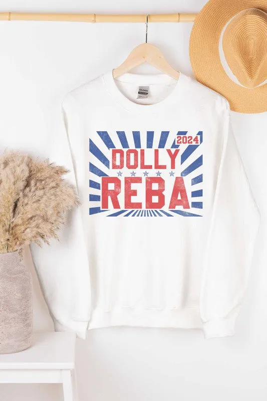 DOLLY REBA 2024 GRAPHIC SWEATSHIRT PLUS SIZE