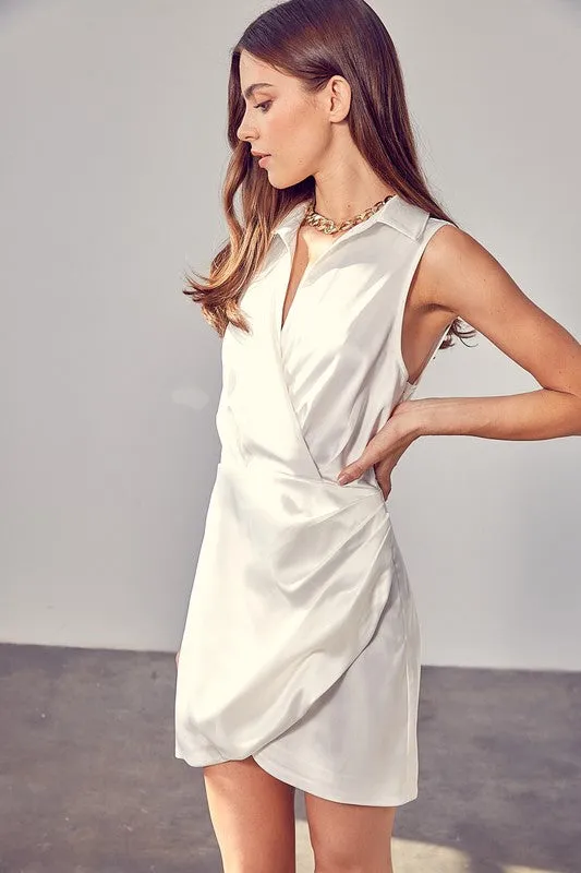 Everlyn Collar Wrap Dress [online exclusive]