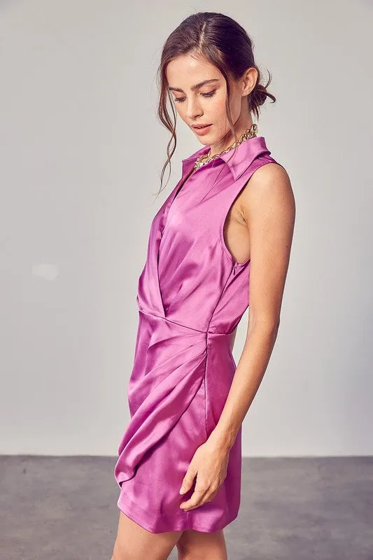 Everlyn Collar Wrap Dress [online exclusive]