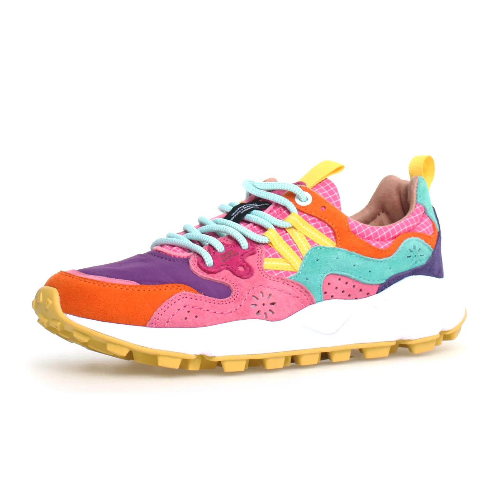 Flower Mountain Yamano 3 Sneaker (Women) - Orange/Fuchsia/Violet