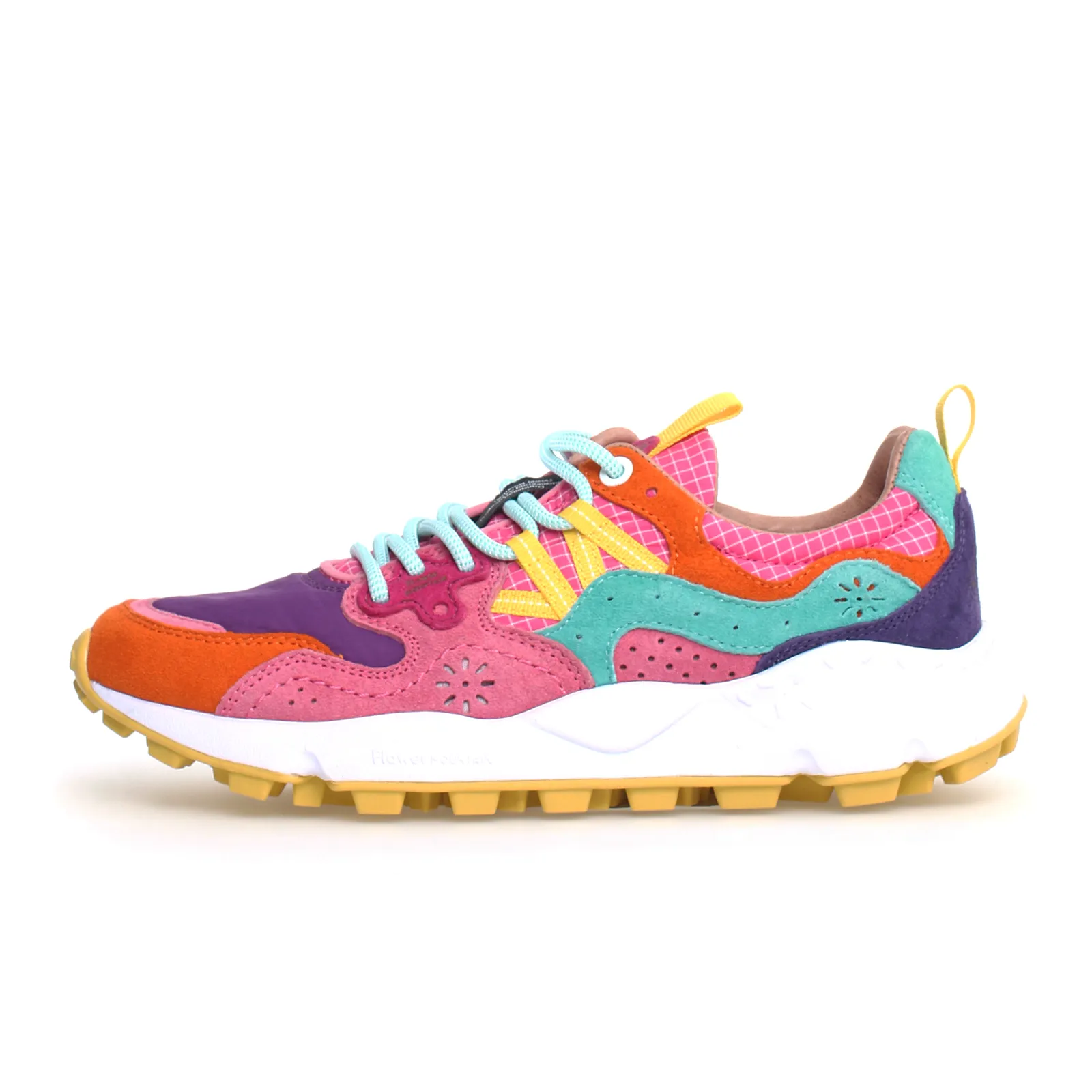 Flower Mountain Yamano 3 Sneaker (Women) - Orange/Fuchsia/Violet