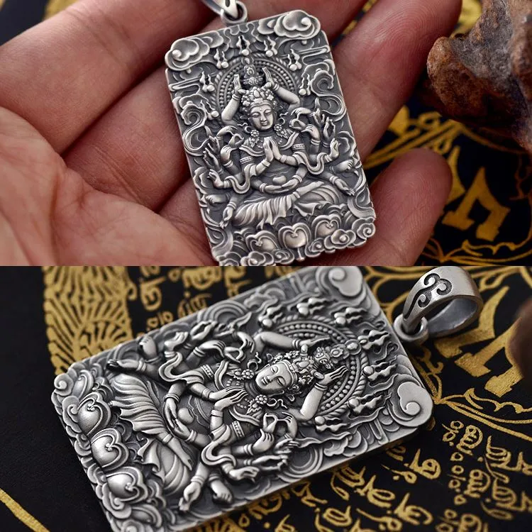 Framed Infinite Compassion Guan Yin Necklace