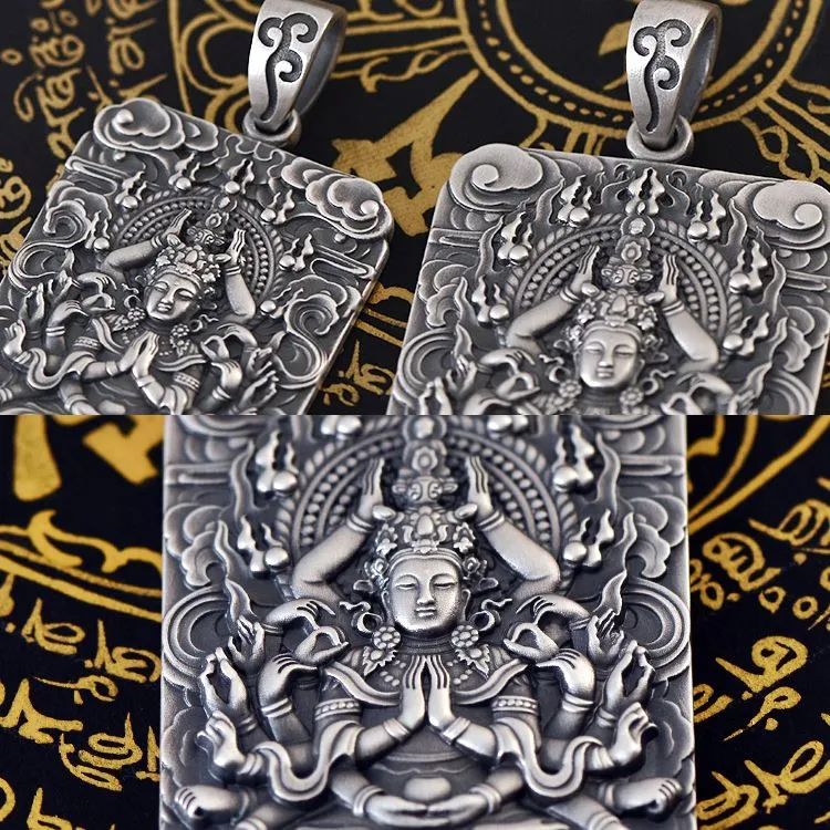 Framed Infinite Compassion Guan Yin Necklace