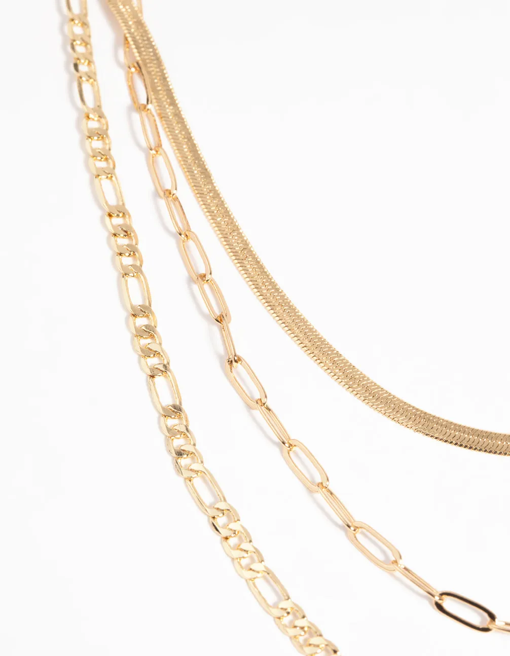 Gold Plated Chain Necklace Pack