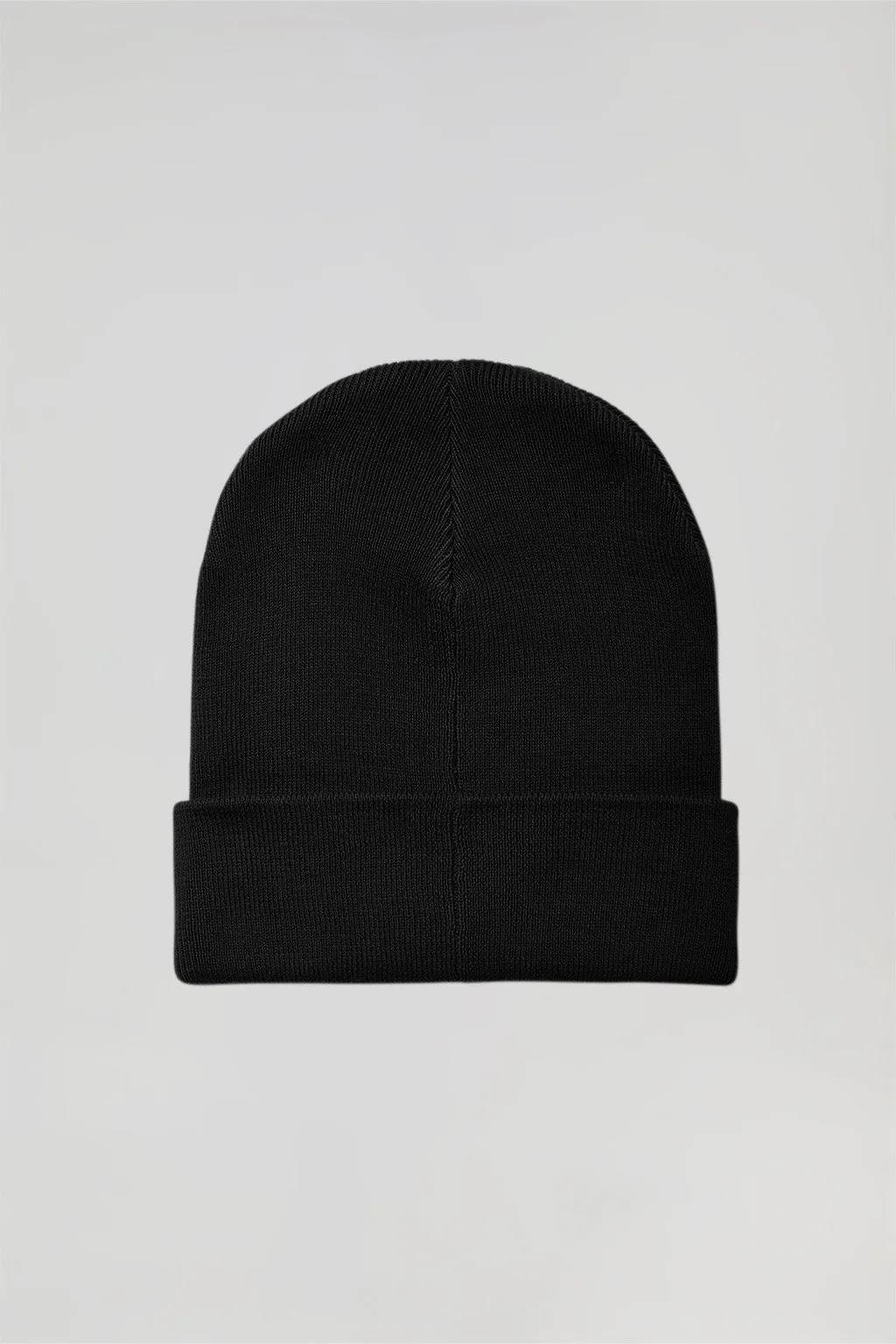 Gorro negro de lana unisex con detalle Polo Club