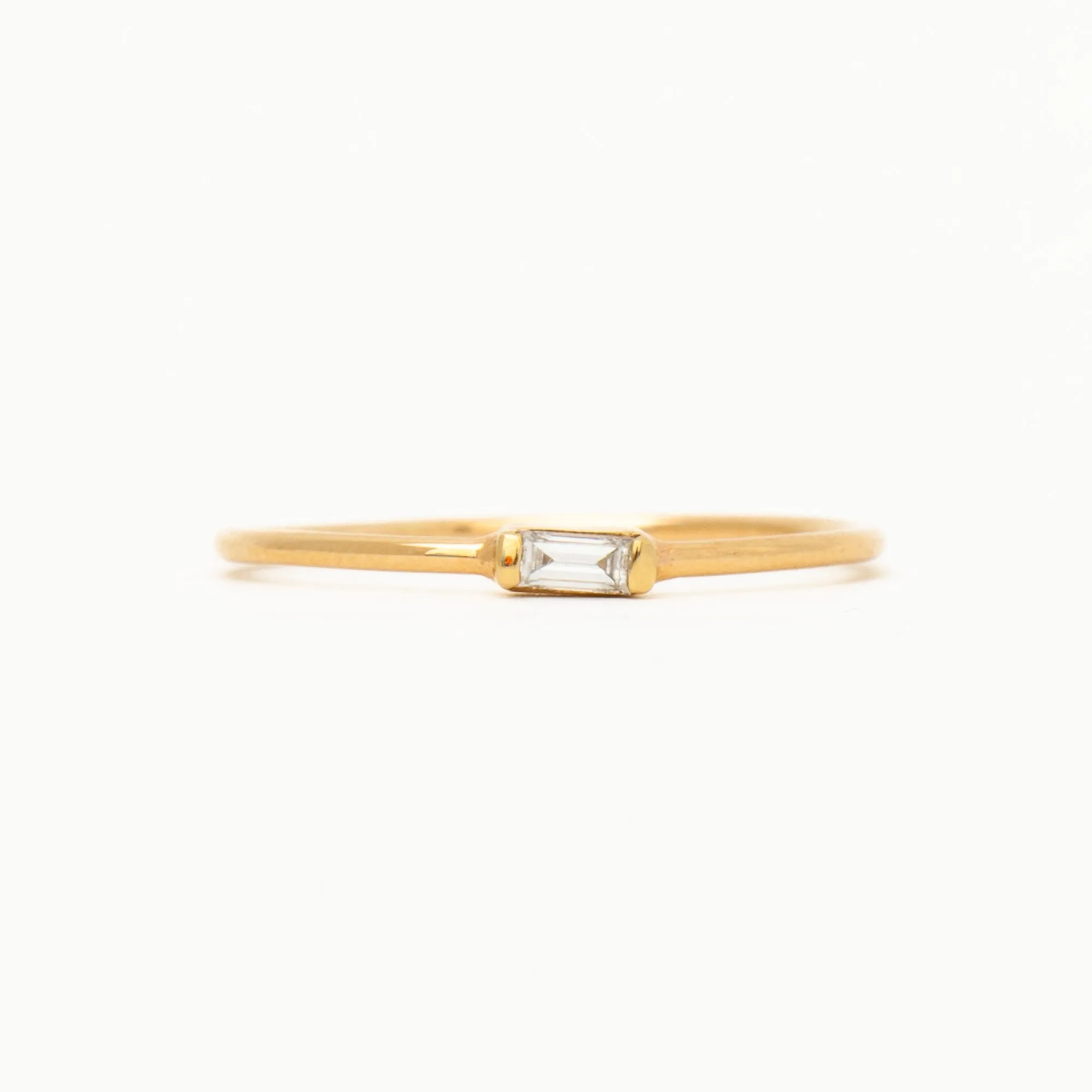 Horizontal Baguette Diamond Ring