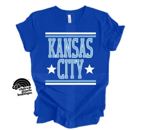 Kansas City Baseball Royal Lines Tee or Tank |