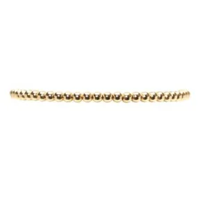 Karen Lazar - 3 mm Yellow Gold Filled Bead Flex Bracelet