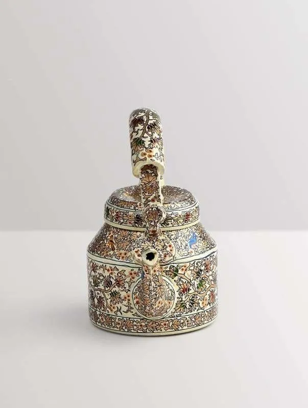 KAUSHALAM HAND PAINTED TEA KETTLE: RAJASTHANI ART