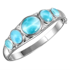 Larimar Floating Stones Bangle