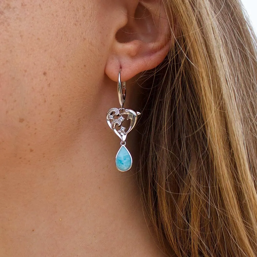 Larimar Nai'a Kai Earrings