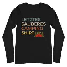 Letztes sauberes Camping Shirt - Longsleeve (Unisex)