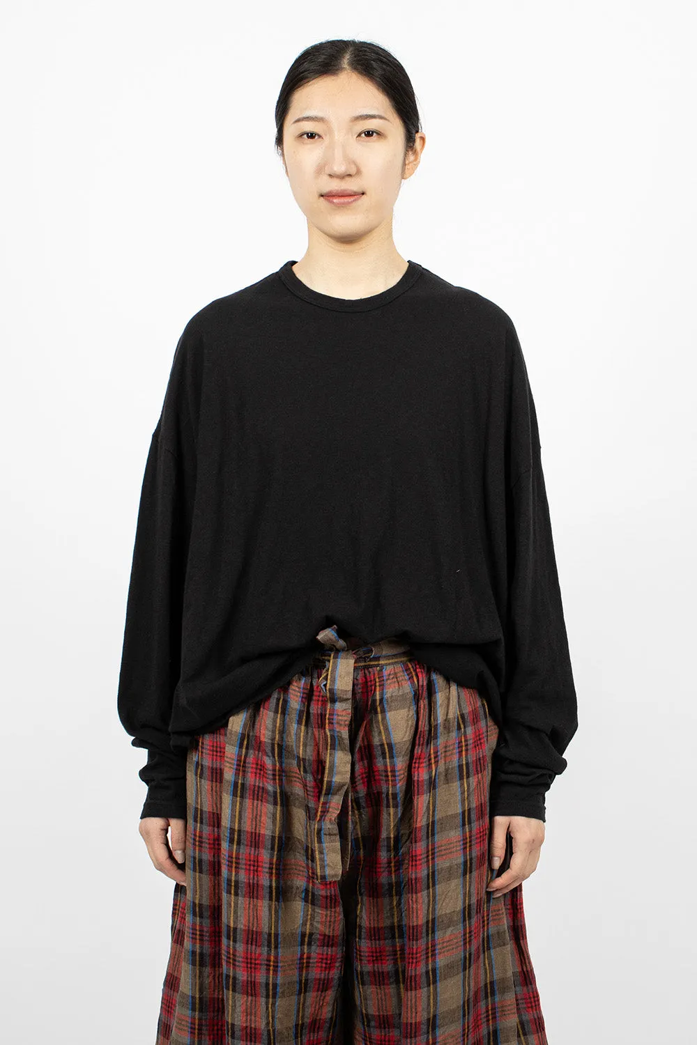 Loose Knit Pullover Black