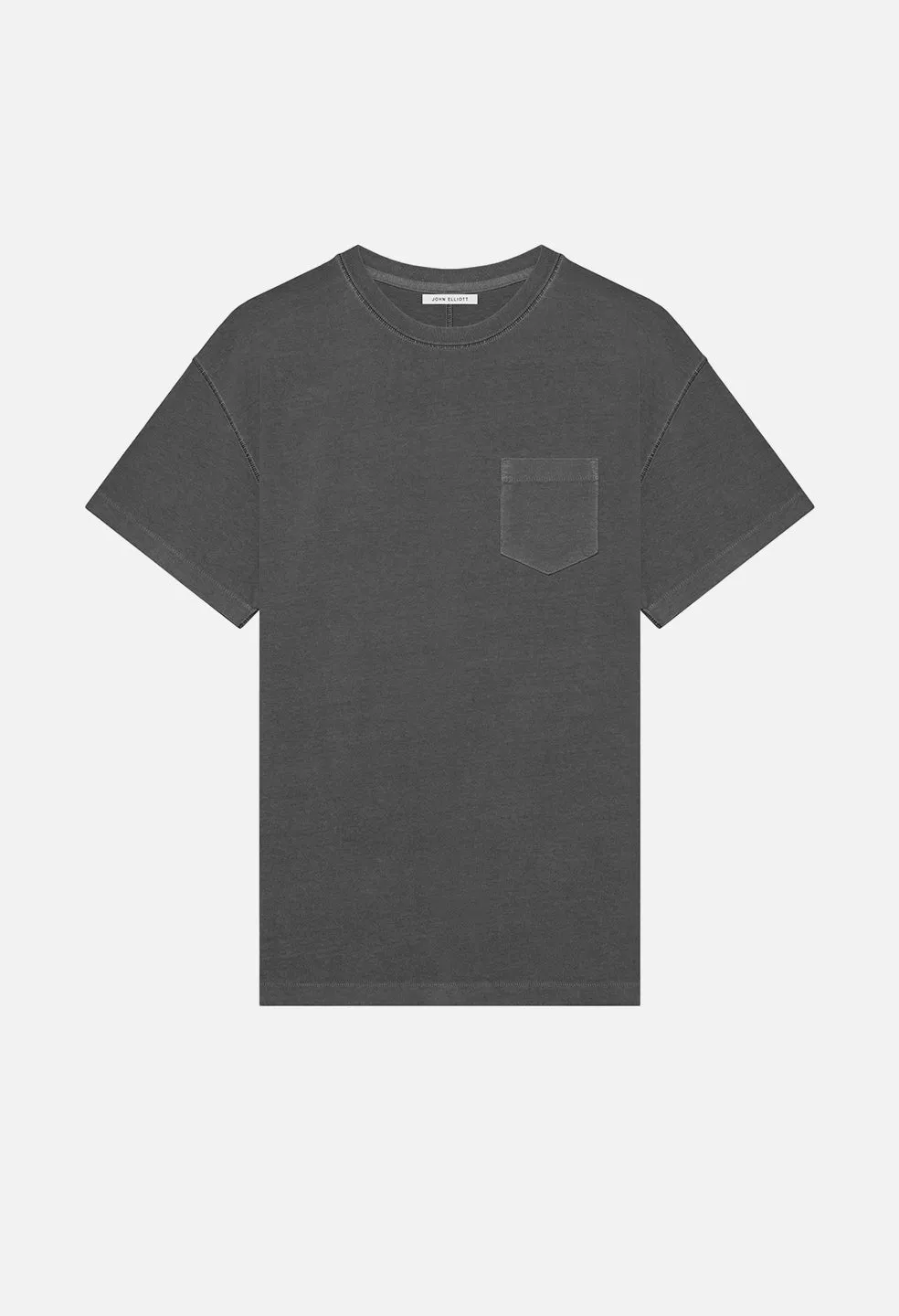 Loose Stitch Pocket Tee / Washed Black