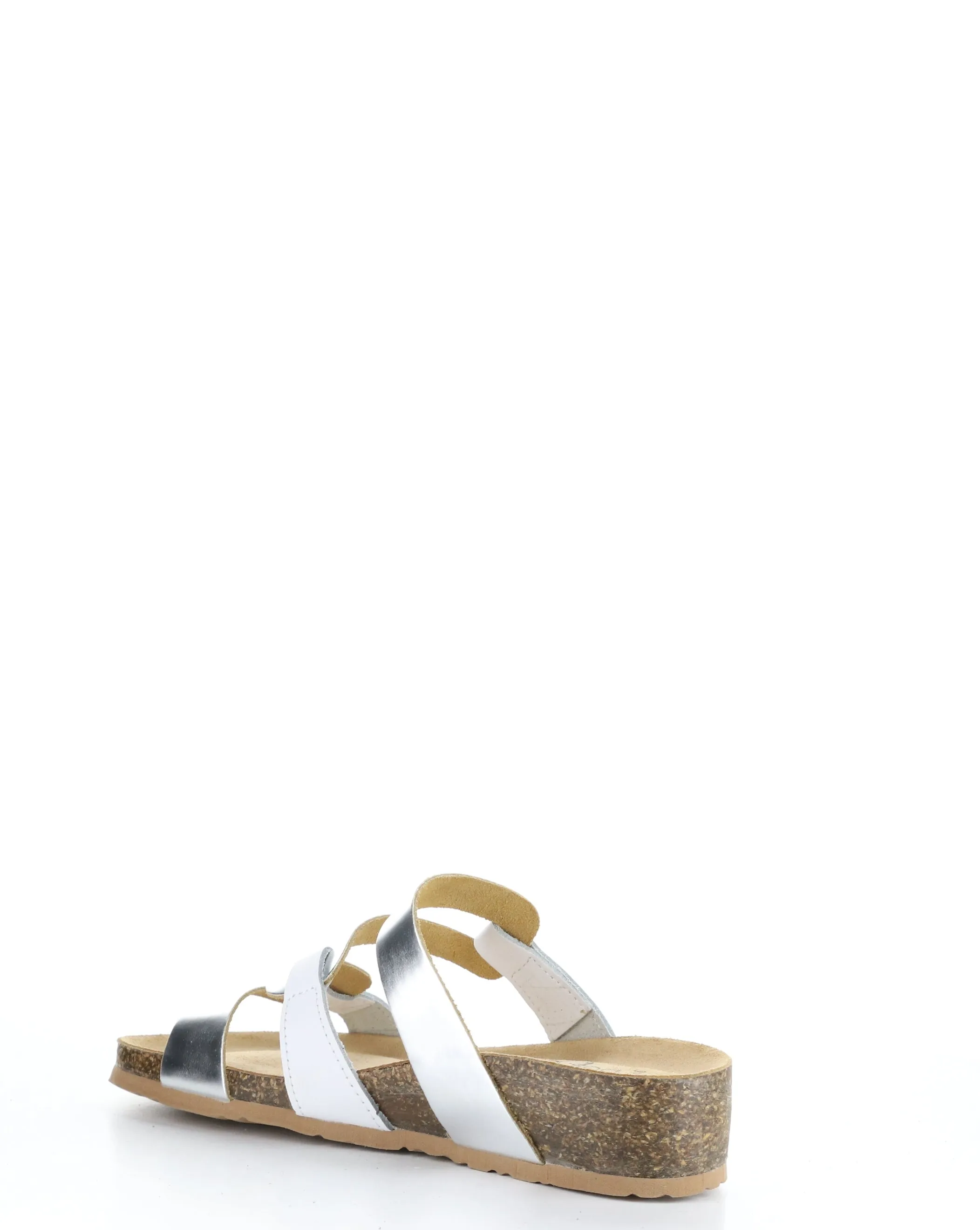 LUZZI White Slip-on Sandals